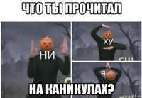 что ты прочитал на каникулах?