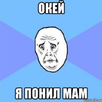 окей я понил мам