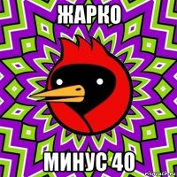 жарко минус 40