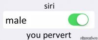 siri male you pervert