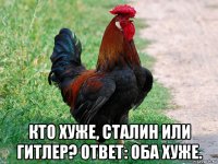  кто хуже, сталин или гитлер? ответ: оба хуже.