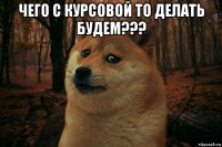 чего с курсовой то делать будем??? 