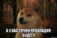  а у вас точно прохладно будет?