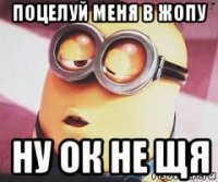 поцелуй меня в жопу ну ок не щя