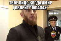 твое лицо когда амир говорит"чапалах" 