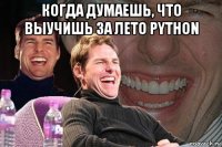 когда думаешь, что выучишь за лето python 