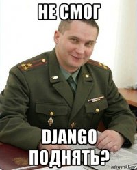 не смог django поднять?