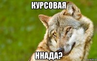 курсовая ннада?