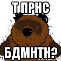 т прнс бдмнтн?