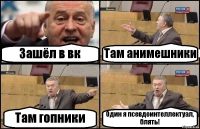 Зашёл в вк Там анимешники Там гопники Один я псевдоинтеллектуал, блять!