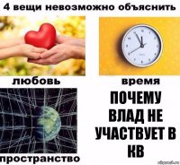 почему влад не участвует в кв