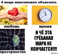 И чё эта грёбаная жара не кончается!!!