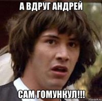 а вдруг андрей сам гомункул!!!