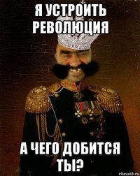 я устроить революция а чего добится ты?