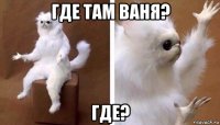 где там ваня? где?