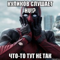 куликов слушает hu!? что-то тут не так