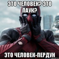 это человек? это паук? это человек-пердун