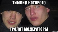 тимлид которого тролят модераторы