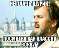 не плачь шурик! посмотри как классно вокруг!