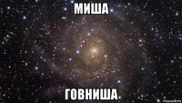 миша говниша