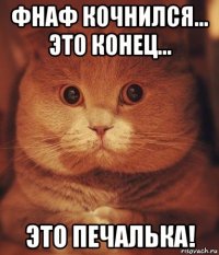 фнаф кочнился... это конец... это печалька!