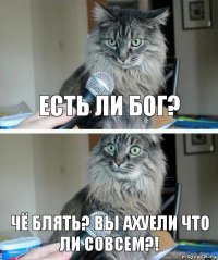 Есть ли бог? Чё блять? Вы ахуели что ли совсем?!