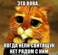 это вова... когда нели свитящук нет рядом с ним