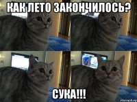 как лето закончилось? сука!!!