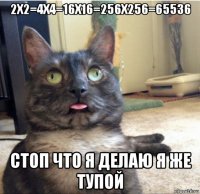 2х2=4x4=16x16=256x256=65536 стоп что я делаю я же тупой