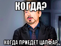 когда? когда приедет цапфа?