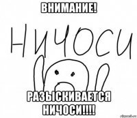 внимание! разыскивается ничоси!!!!