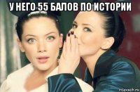 у него 55 балов по истории 