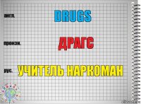 drugs драгс учитель наркоман