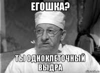 егошка? ты одноклеточный выдра