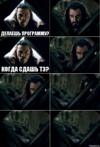 Делаешь программу?  Когда сдашь ТЗ?     