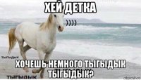 хей детка хочешь немного тыгыдык тыгыдык?