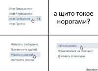 а щито токое норогами?