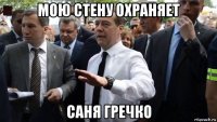 мою стену охраняет саня гречко