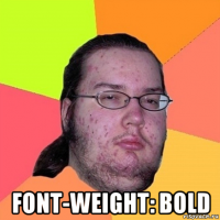  font-weight: bold