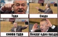 Туда Сюда снова туда Вокруг одна пизда