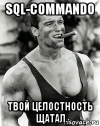 sql-commando твой целостность щатал