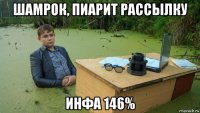 шамрок, пиарит рассылку инфа 146%