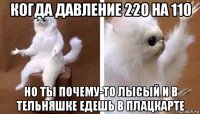 когда давление 220 на 110 но ты почему-то лысый и в тельняшке едешь в плацкарте