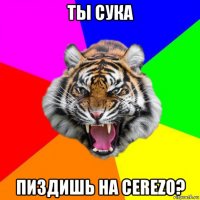 ты сука пиздишь на cerezo?