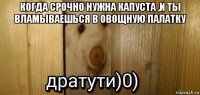 когда срочно нужна капуста ,и ты вламываешься в овощную палатку 