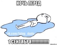 ночь перед 1 сентября!!!!!!!!!!!!!