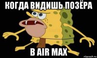 когда видишь позёра в air max