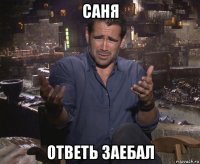 саня ответь заебал