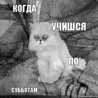 когда по учишся субботам....      