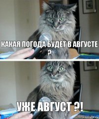 какая погода будет в августе ? уже август ?!